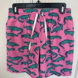 Chubbies Swim Trunks Pink Alligator The Glades 7" Inseam Mesh Liner Mens Size L